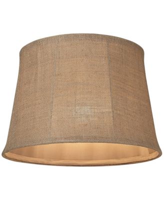 Set of 2 Softback Drum Lamp Shades  Medium 13" Top x 16" Bottom x 11" Slant Spider Harp Finial Fitting