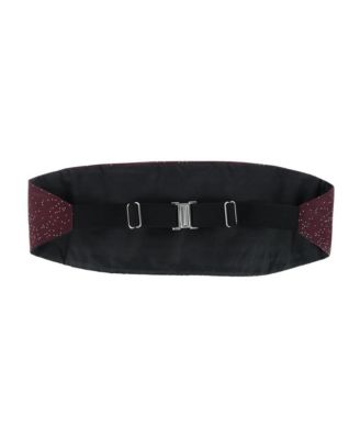 Men's Mystere Metallic Star Light Cummerbund and Bow Tie Bundle