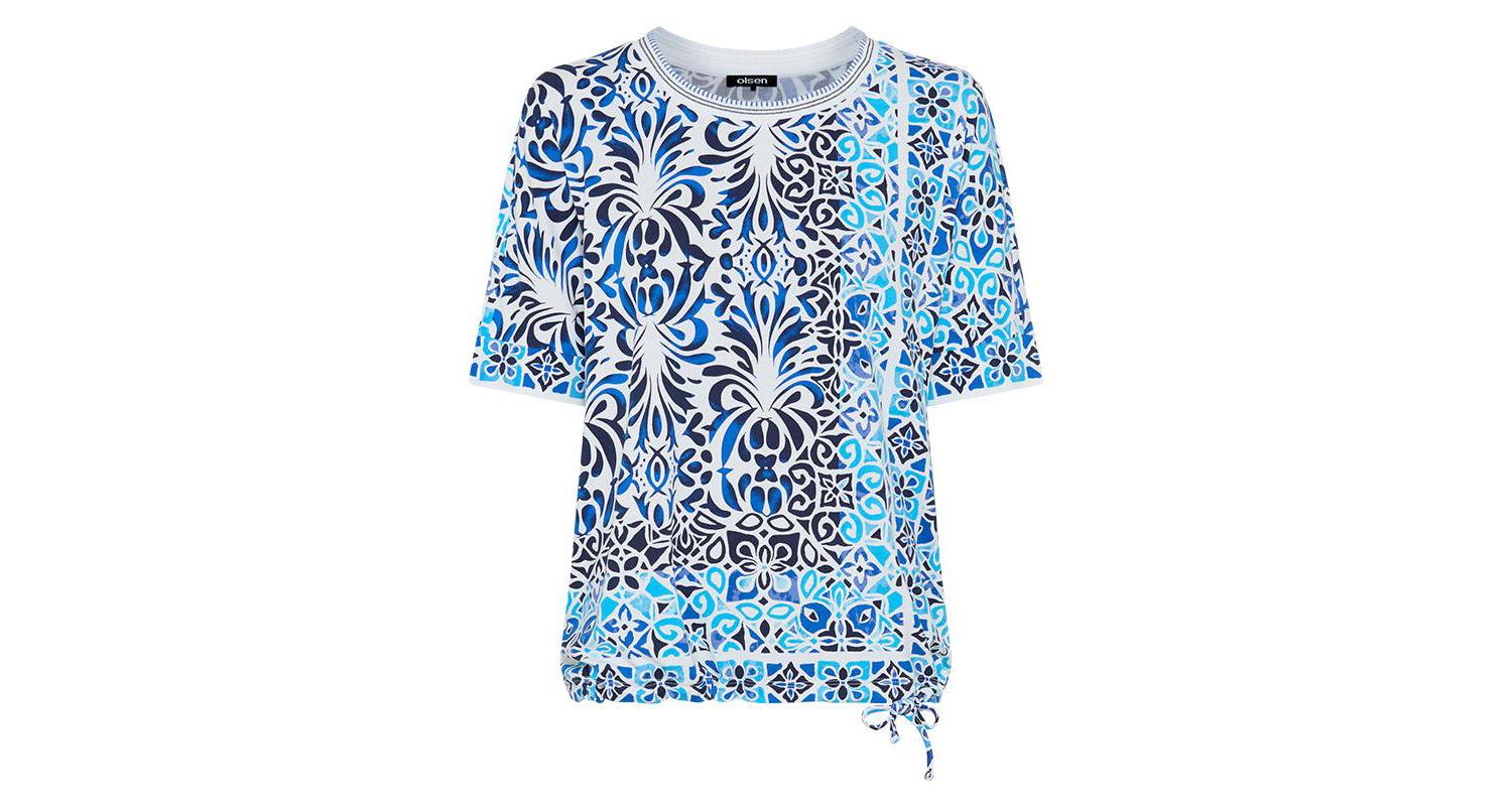 Women's Panneaux Tile Print T-Shirt