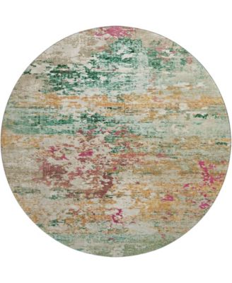Mayfield Machine Washable AMF1830 8' x 8' Round Area Rug
