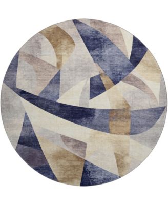 Mayfield Machine Washable AMF1836 8' x 8' Round Area Rug