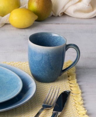 Colorwave Kiln Azure Coupe Place Setting 4-Pc. Set, Service For 1