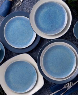 Colorwave Kiln Azure Coupe Salad Plates, Set of 4