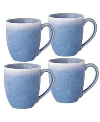 Colorwave Kiln Azure Mugs, Set of 4