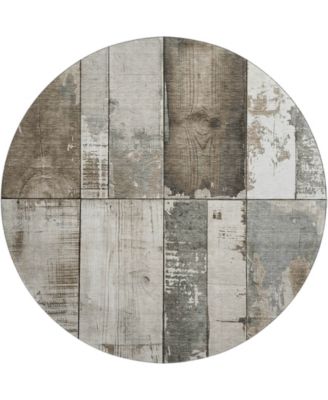 Mayfield Machine Washable AMF1877 8' x 8' Round Area Rug