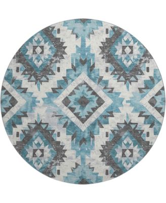 Mayfield Machine Washable AMF1878 8' x 8' Round Area Rug