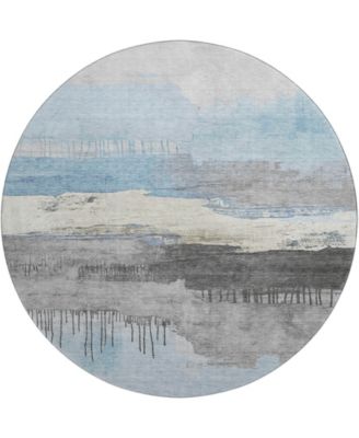 Mayfield Machine Washable AMF1880 8' x 8' Round Area Rug