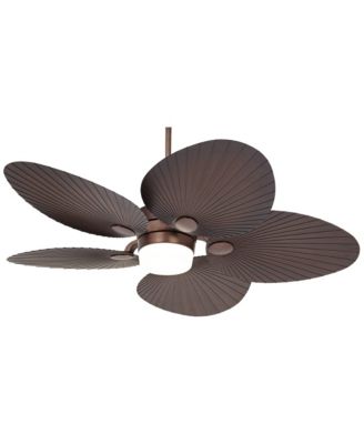 52" Breeze Bronze LED Fan with 24-In Rod for 12-Ft Ceiling