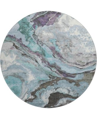 Mayfield Machine Washable AMF1908 8' x 8' Round Area Rug