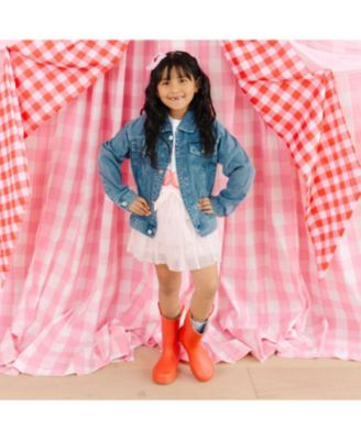 Little and Big Girls Cherry Tulle Bow Headband