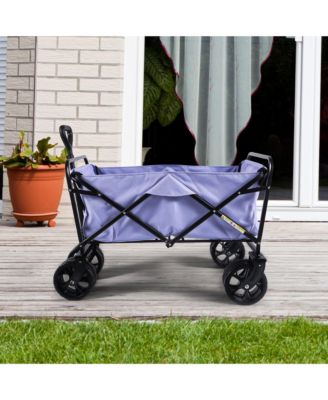 100L Collapsible Folding Beach Wagon Cart with 220Lbs Large Capacity
