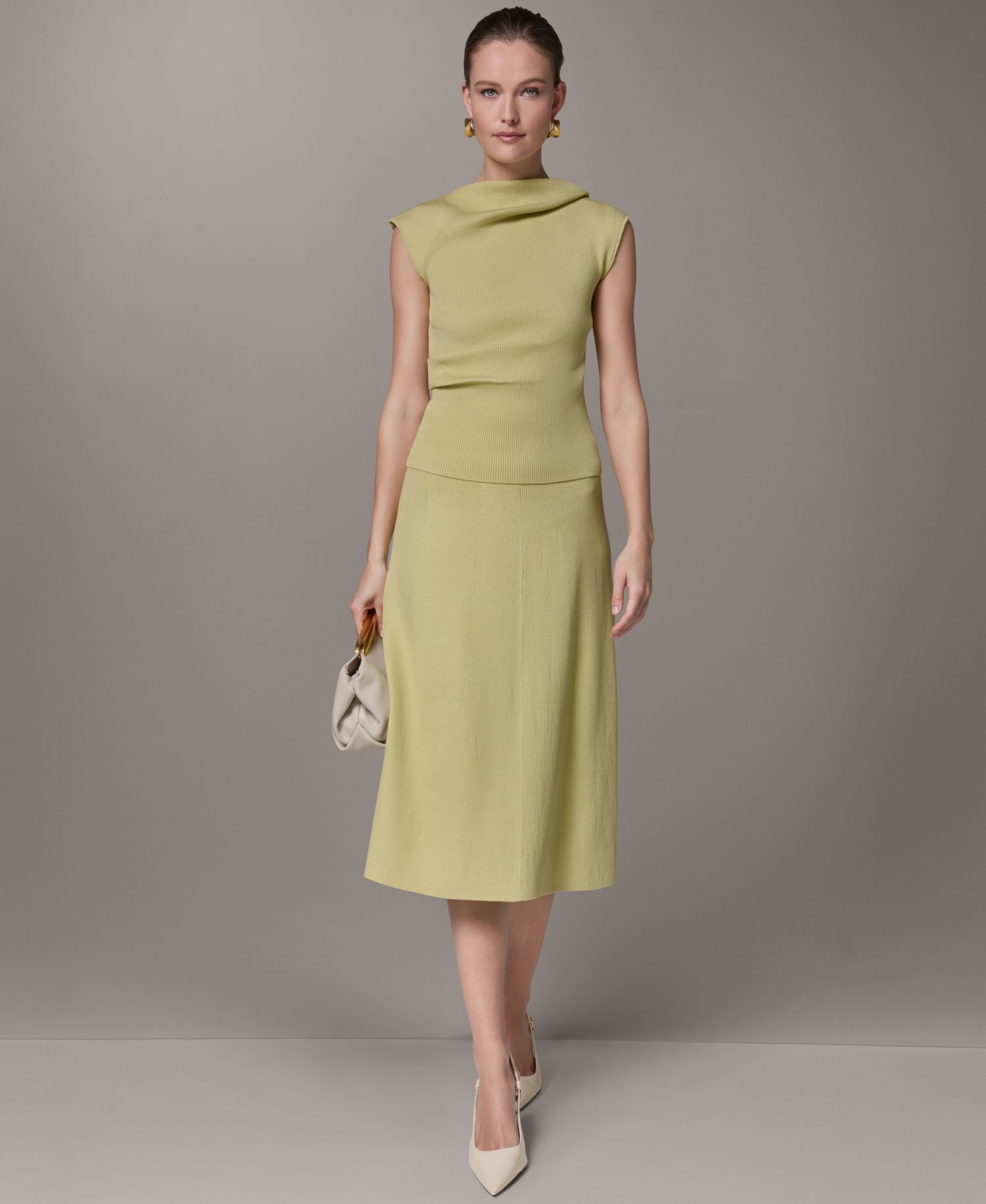 Women's A-Line Midi Skirt
