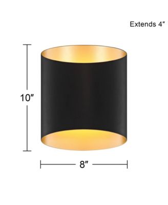 Everard 10" High Modern Outdoor Wall Light Fixture Mount Porch House LED Bulb Weatherproof Matte