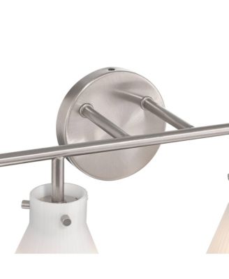 Possini Euro Cielo 33" Wide Brushed Nickel 4-Light Bath Light