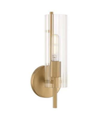 Possini Euro Taurus 13 1/2" High Brushed Champagne Wall Sconce