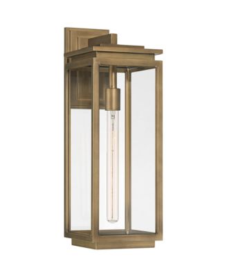 Possini Euro Atkins 21 1/4" High Weathered Brass Outdoor Wall Light