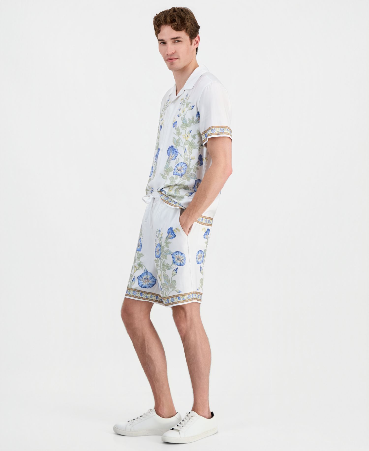 Men's Wayco Border Floral Shorts
