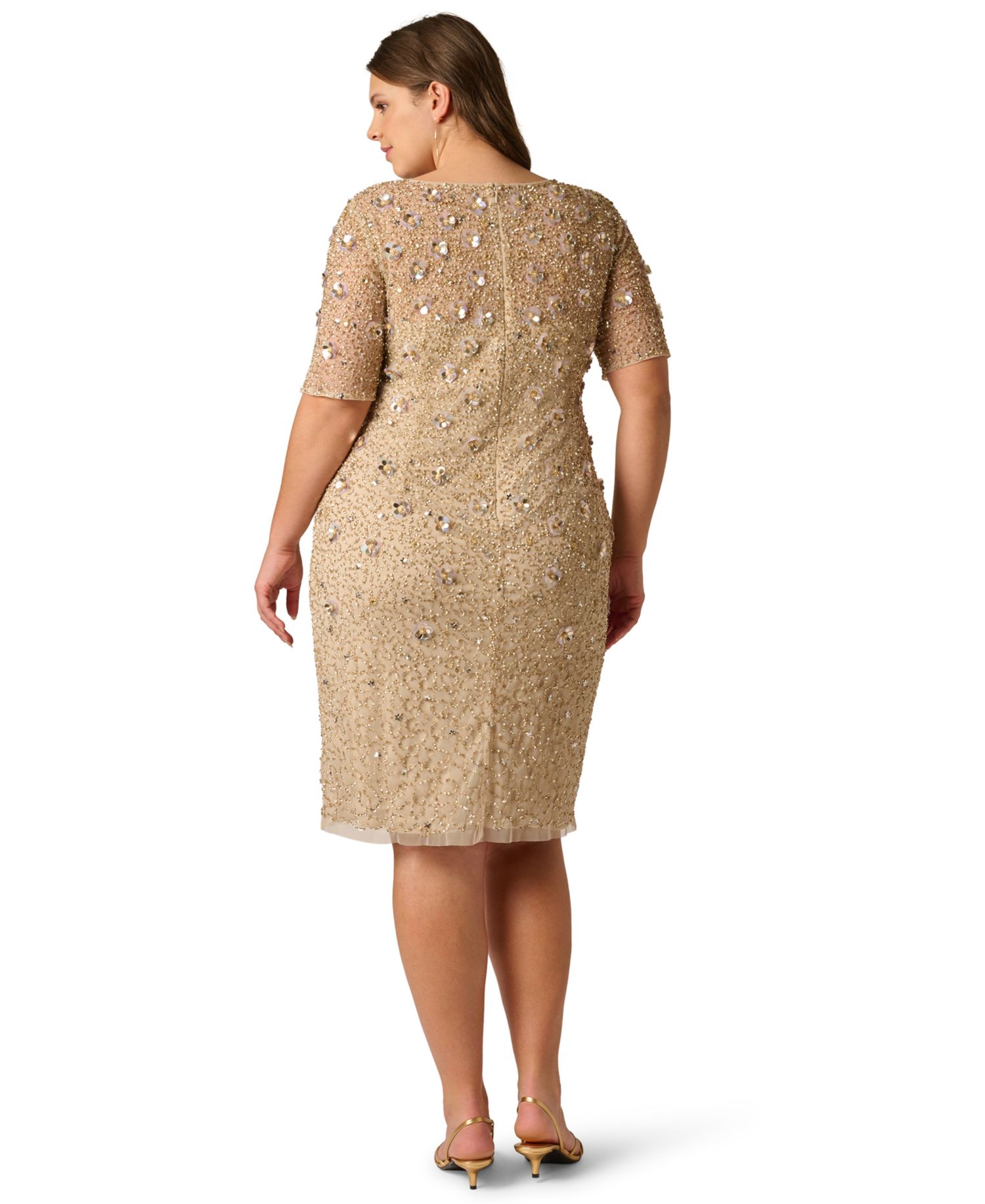 Plus Size Embellished Sheath Dress