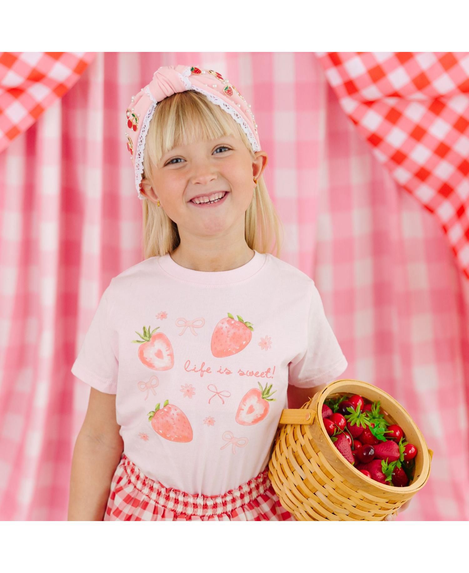 Big Girls Life Is Sweet Strawberry Short Sleeve T-Shirt