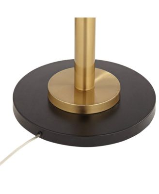 Summit Mid Century Modern 71" Tall Floor Lamp Warm Gold Matte Blaster Drum Shade for Living Room Bedroom