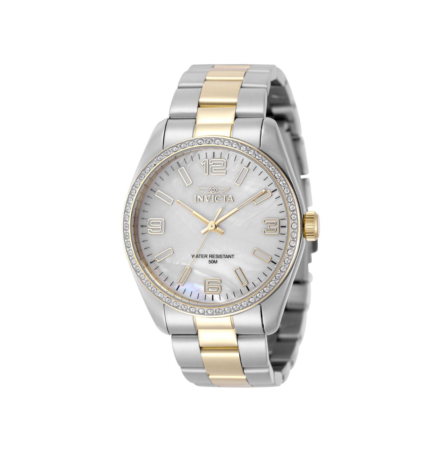 Женские часы Invicta 50090 Specialty Quartz PC21 Dial, цвет: Золотой — фото 3
