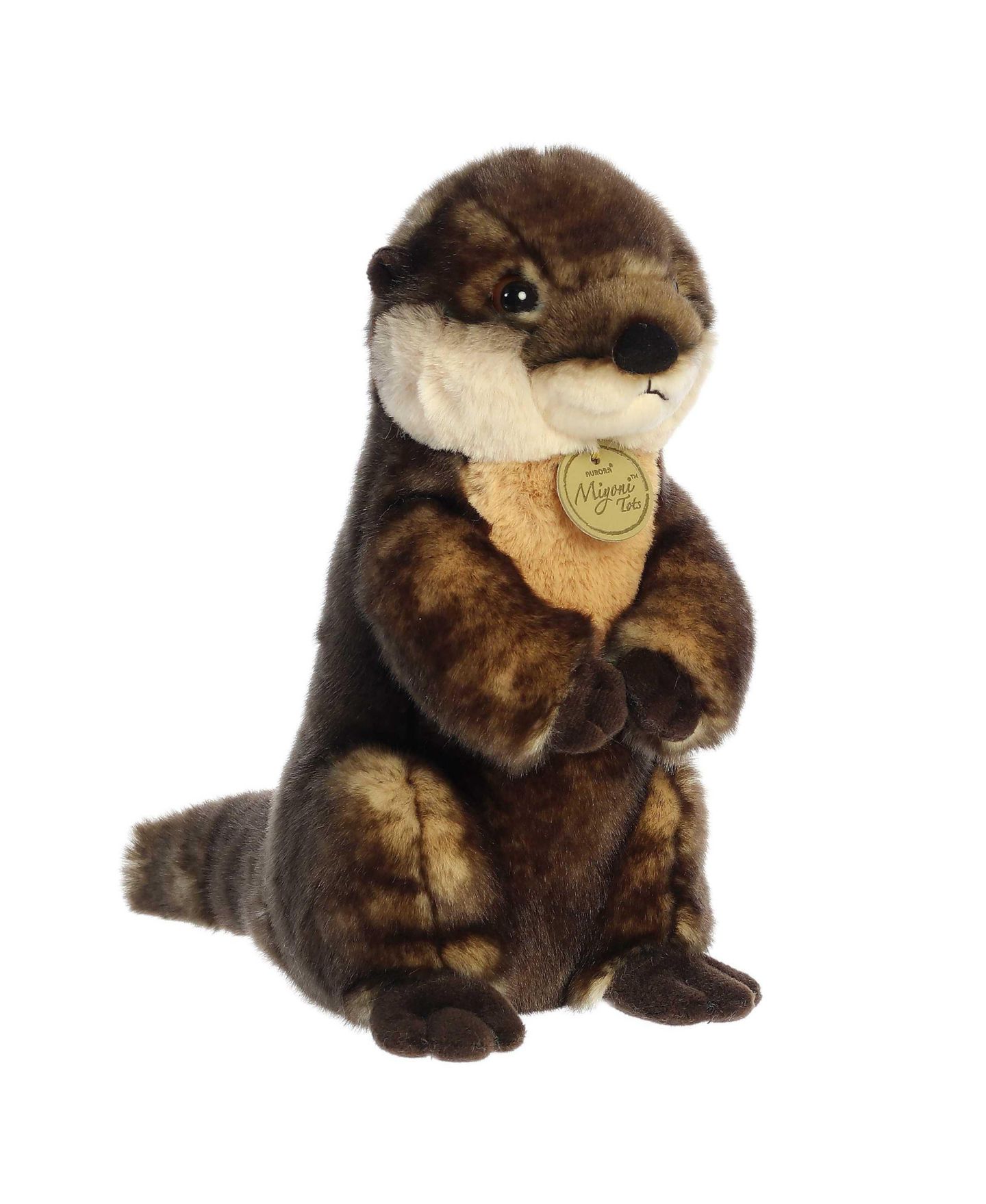 Детская мягкая игрушка Aurora Medium Sitting Pretty River Otter Miyoni Tots Adorable Plush Toy — фото 2