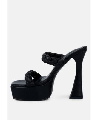 PIN-UP Women's Braided High Heel Sandals
