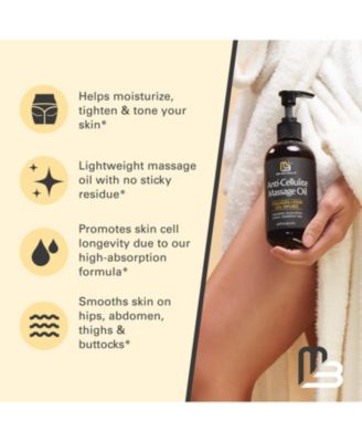 Firming Body Massage Oil | Collagen & Stem Cell Blend | Smooths Skin Texture | 16 Fl Oz