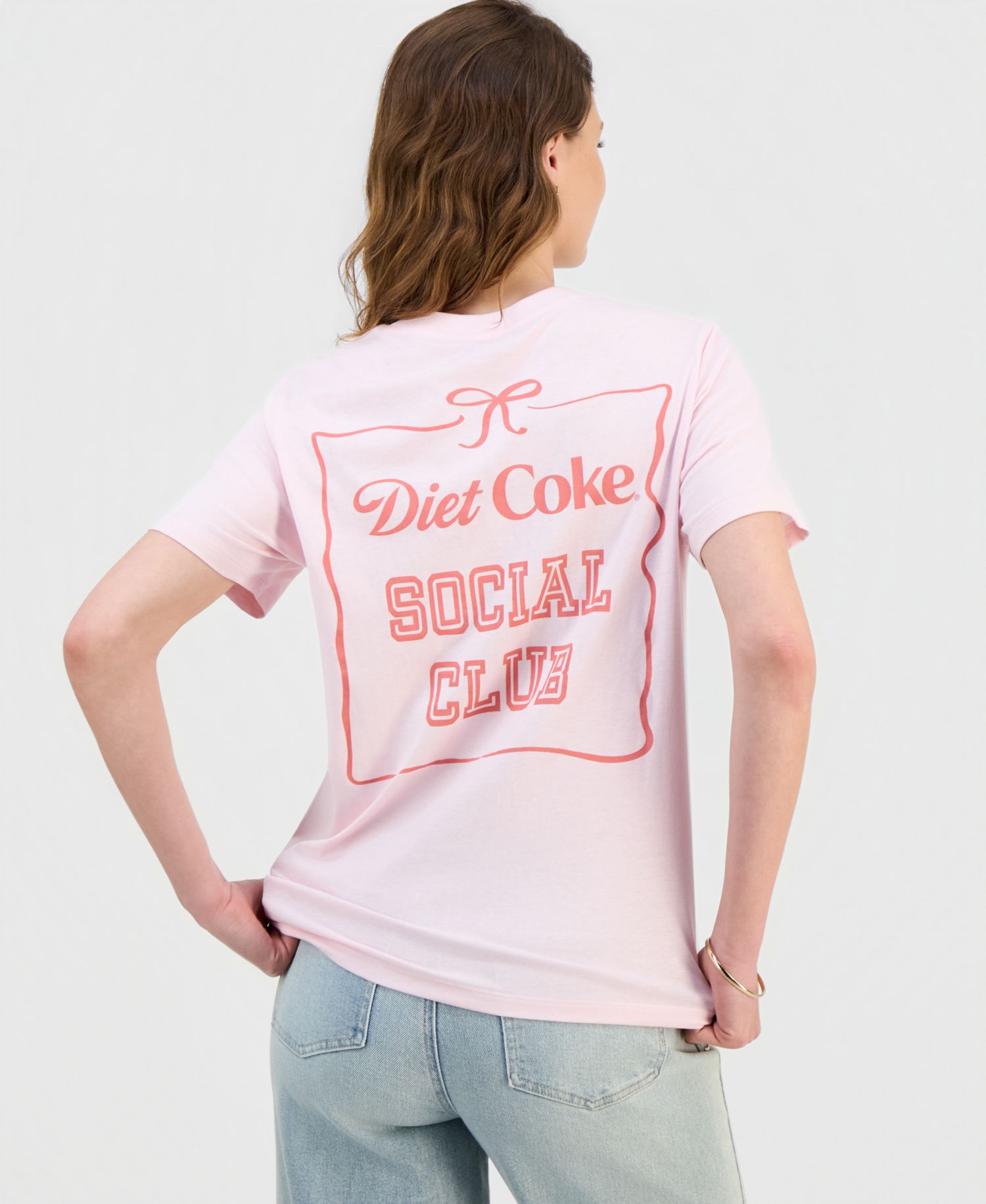 Juniors' Diet Coke Bow Graphic-Print Tee