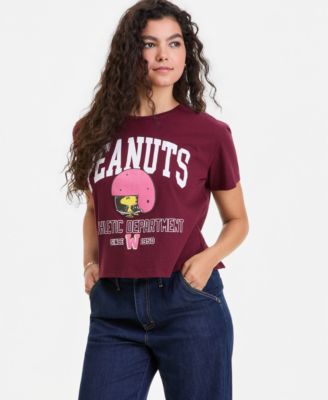 Juniors' Woodstock Football Graphic-Print Tee