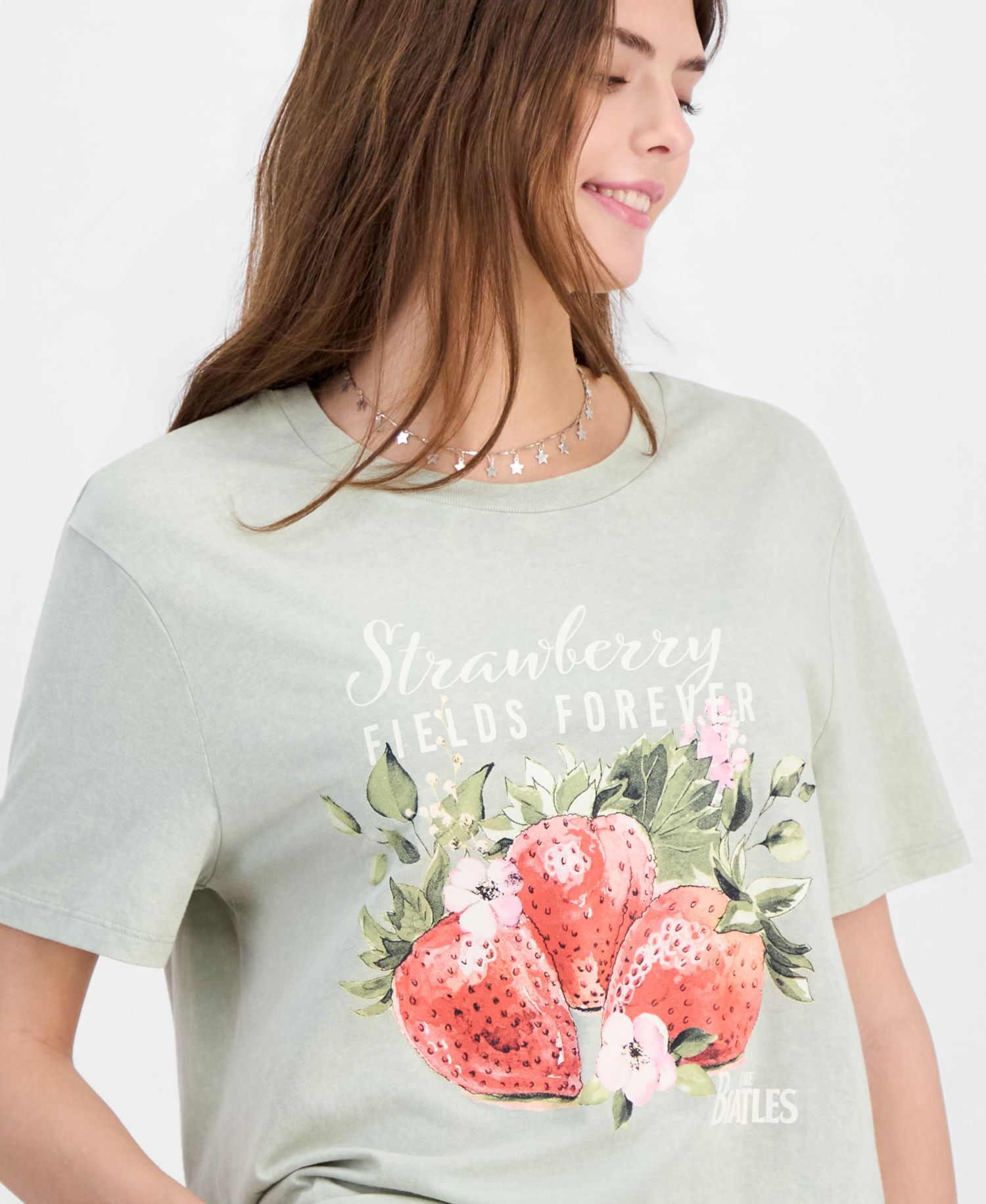 Juniors' The Beatles Mineral-Wash Tee