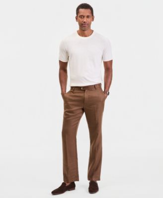 Men's Herringbone Linen Suit Pants