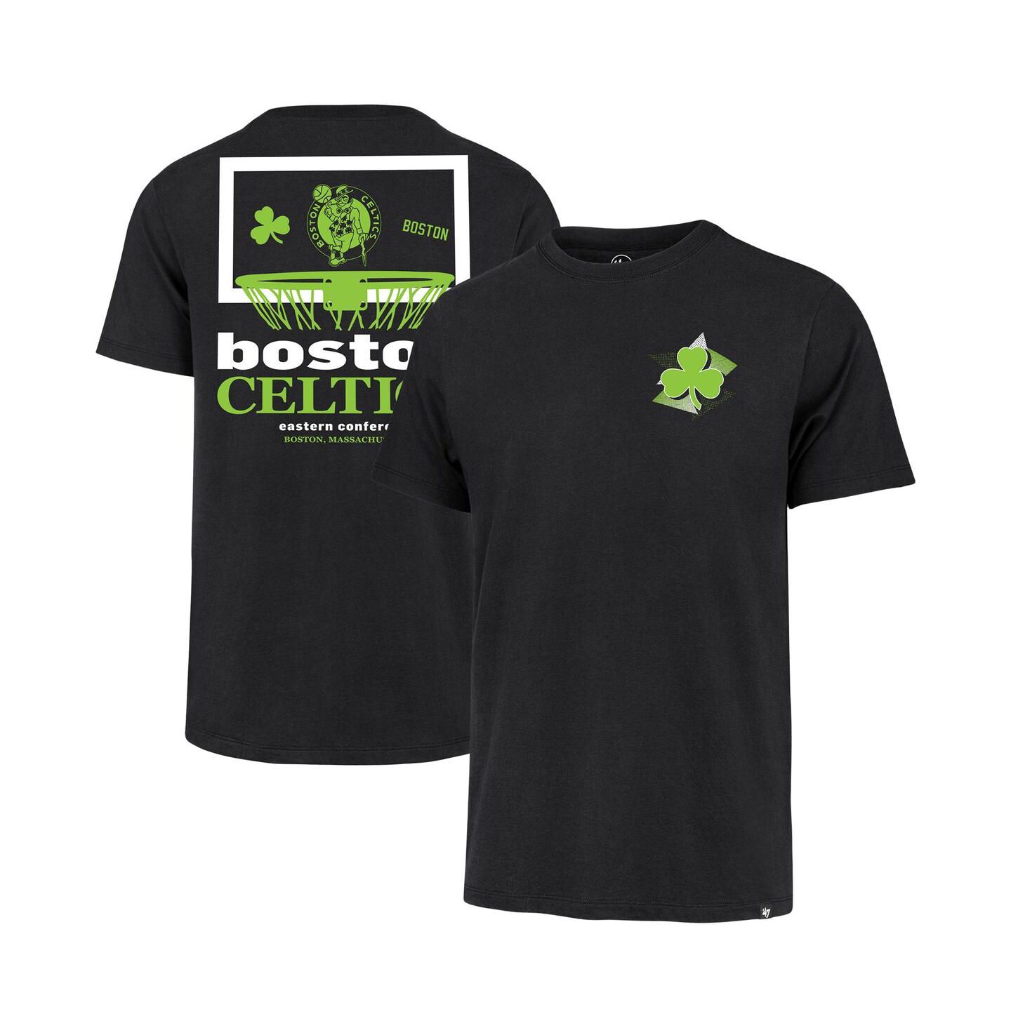 Мужская футболка '47 Brand Black Boston Celtics City Edition Backboard — фото 1