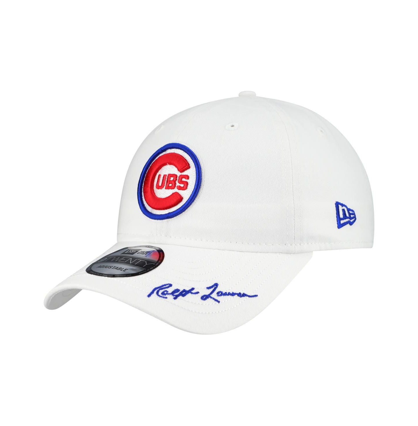 Мужская кепка New Era Ralph Lauren x MLB White Chicago Cubs 9TWENTY Adjustable Hat — фото 1
