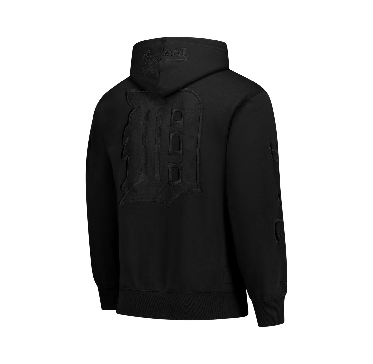 Men's Black Detroit Tigers Phantom Fleece Hoodie