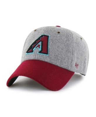 Men's Gray/Red Arizona Diamondbacks Golden Age Wool Clean Up Adjustable Hat