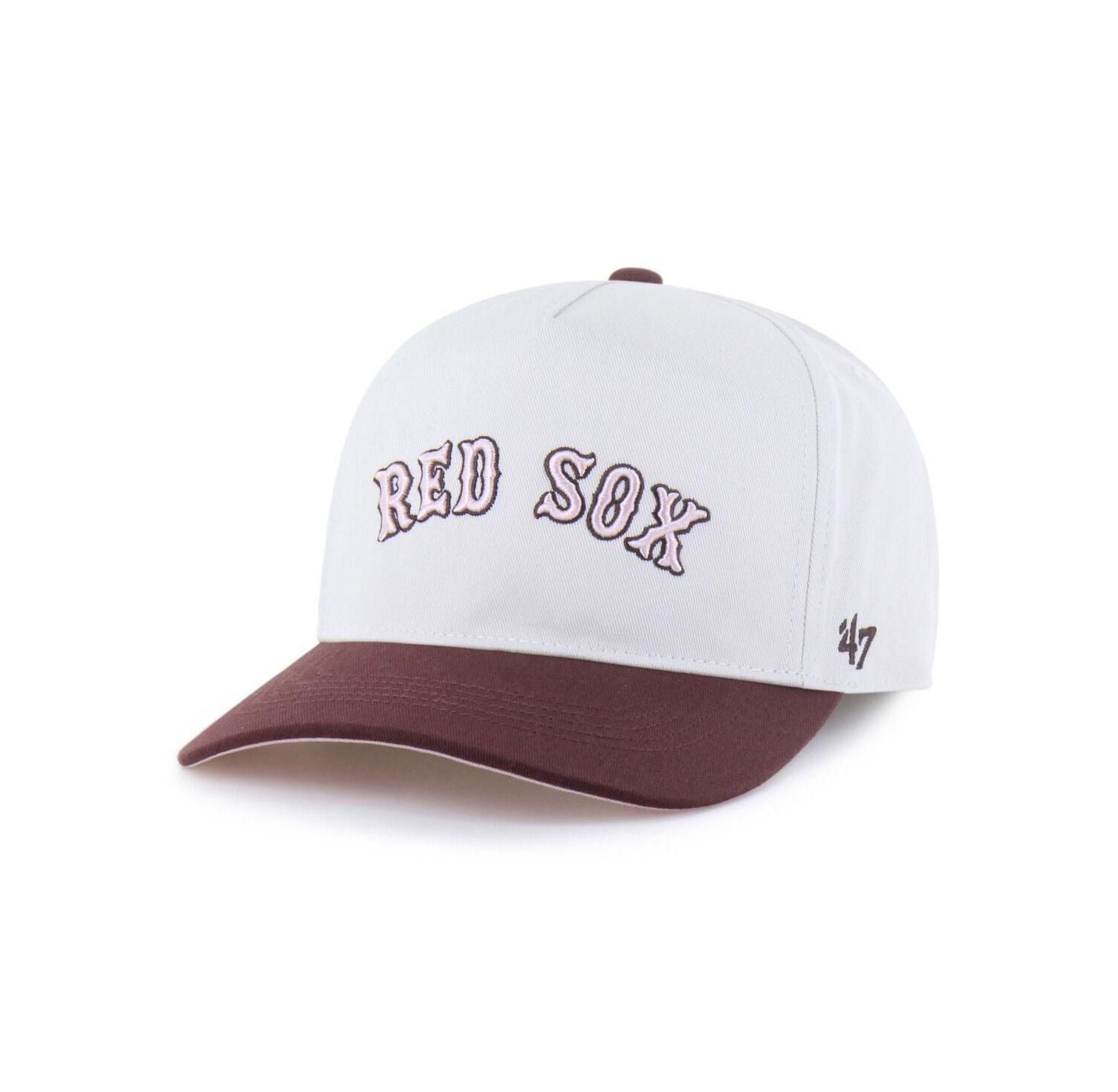 Men's and Women's Stone/Burgundy Boston Red Sox Love Letter Adjustable Hitch Hat