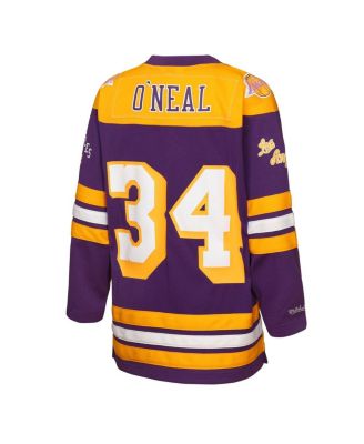 Big Boys and Girls Shaquille O'Neal Purple Los Angeles Lakers Maxxed Out 2.0 Fashion Hockey Jersey
