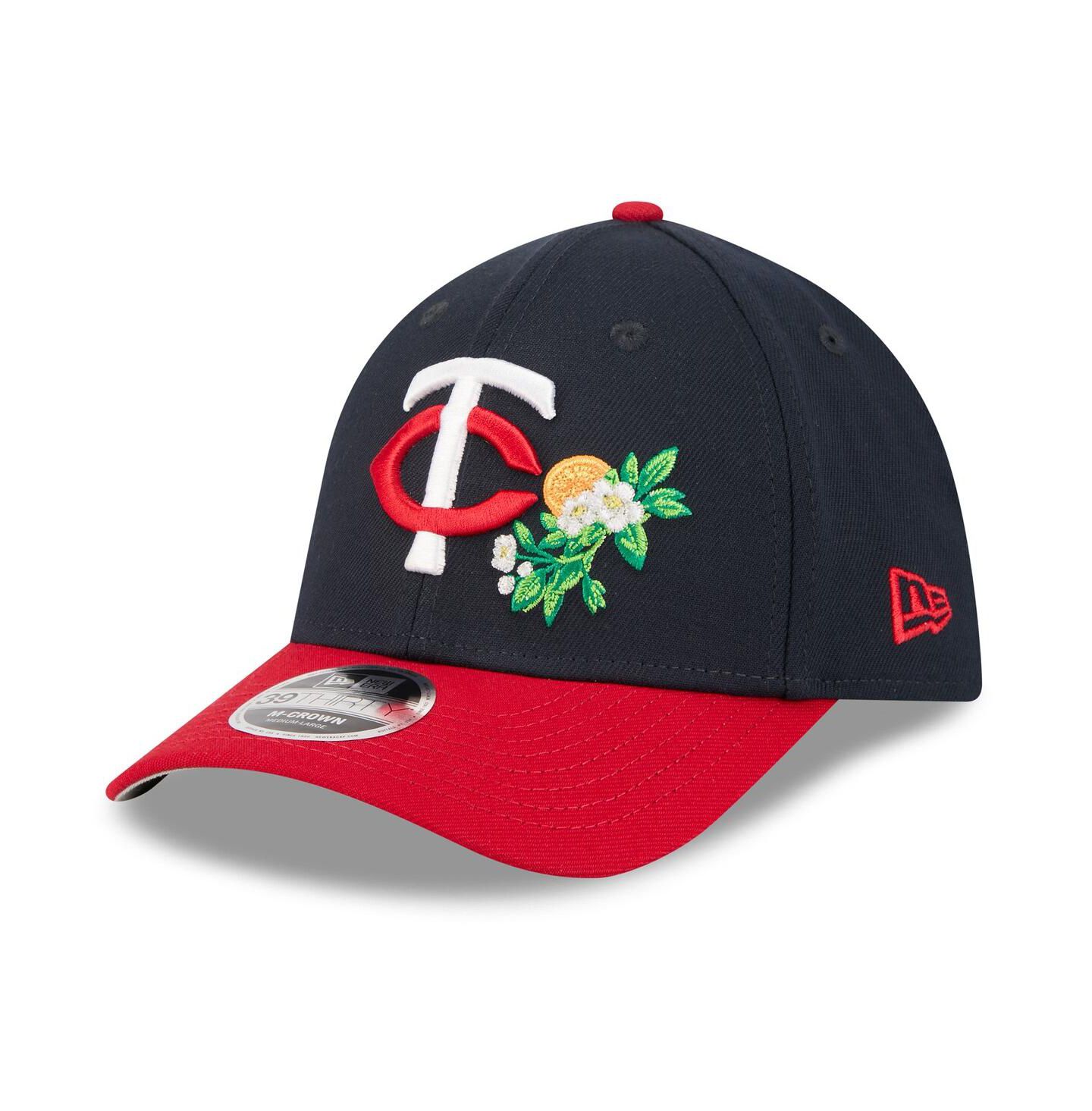 Мужская кепка New Era Navy/Red Minnesota Twins 2026 Spring Training M-Crown 39THIRTY Flex Hat — фото 3