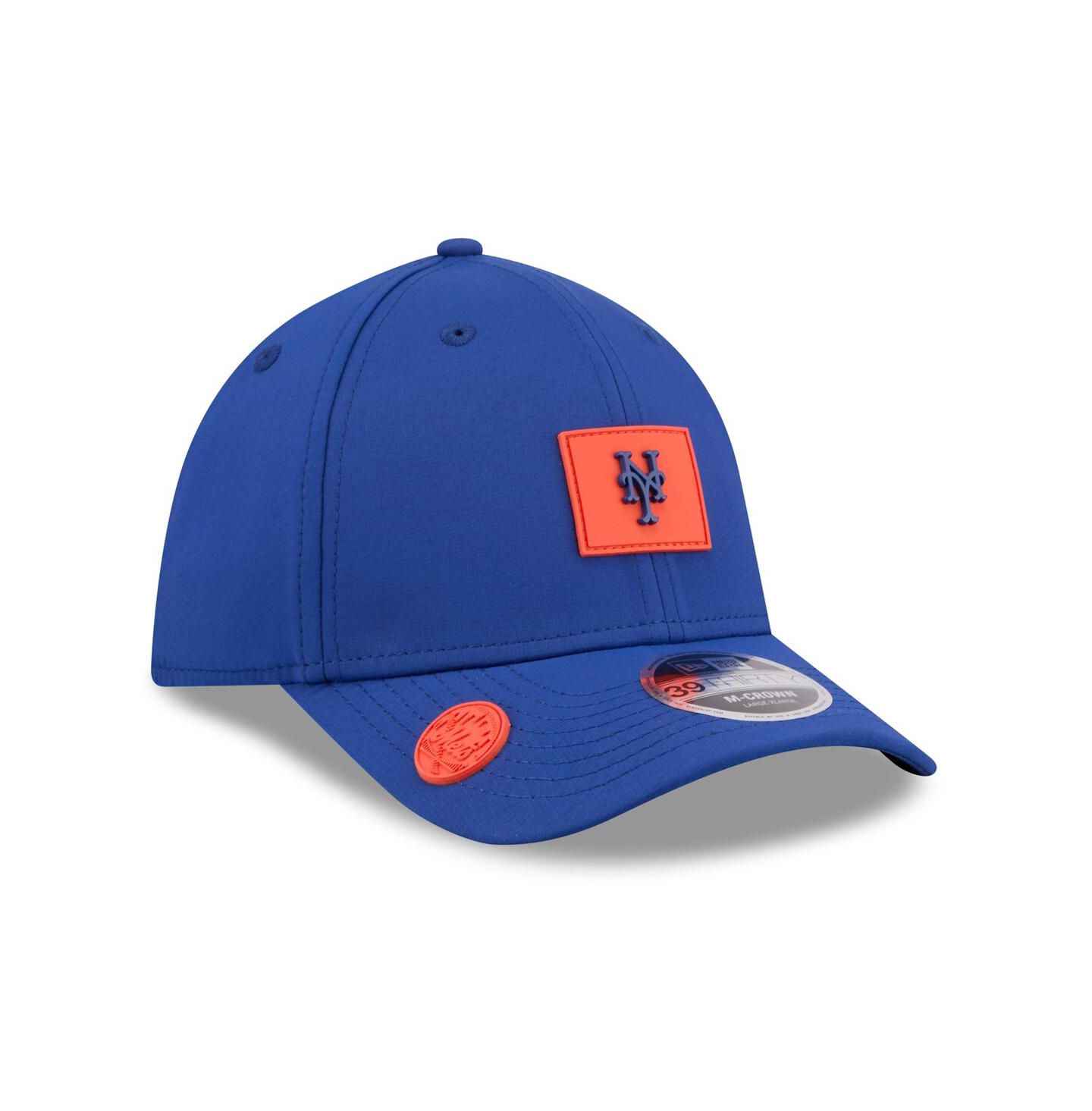 Мужская кепка New Era Royal New York Mets 2026 Clubhouse M-Crown 39THIRTY Flex Hat — фото 3
