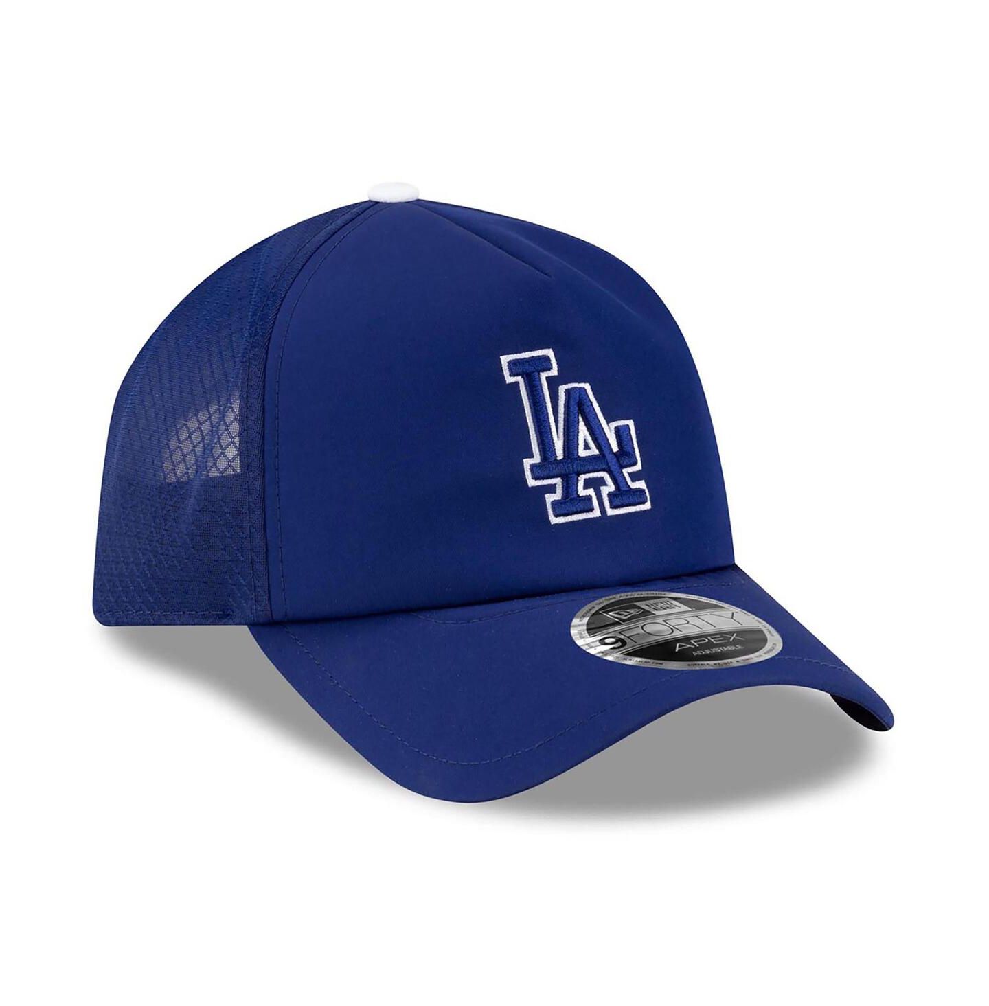 Мужская кепка New Era Royal Los Angeles Dodgers 2026 Batting Practice Apex 9FORTY Adjustable Trucker Hat — фото 3