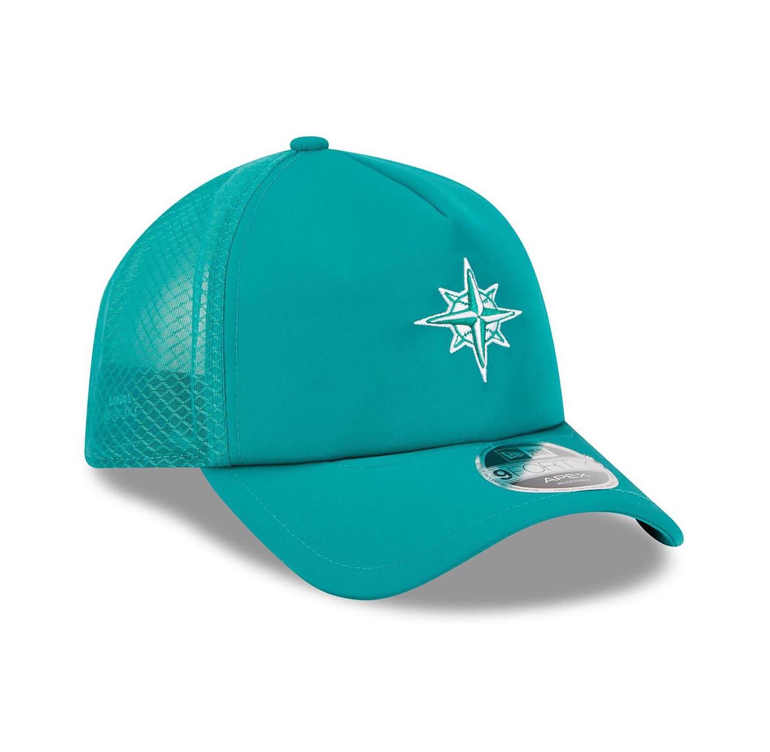 Men's Teal Seattle Mariners 2026 Batting Practice Alternate Apex 9FORTY Adjustable Hat