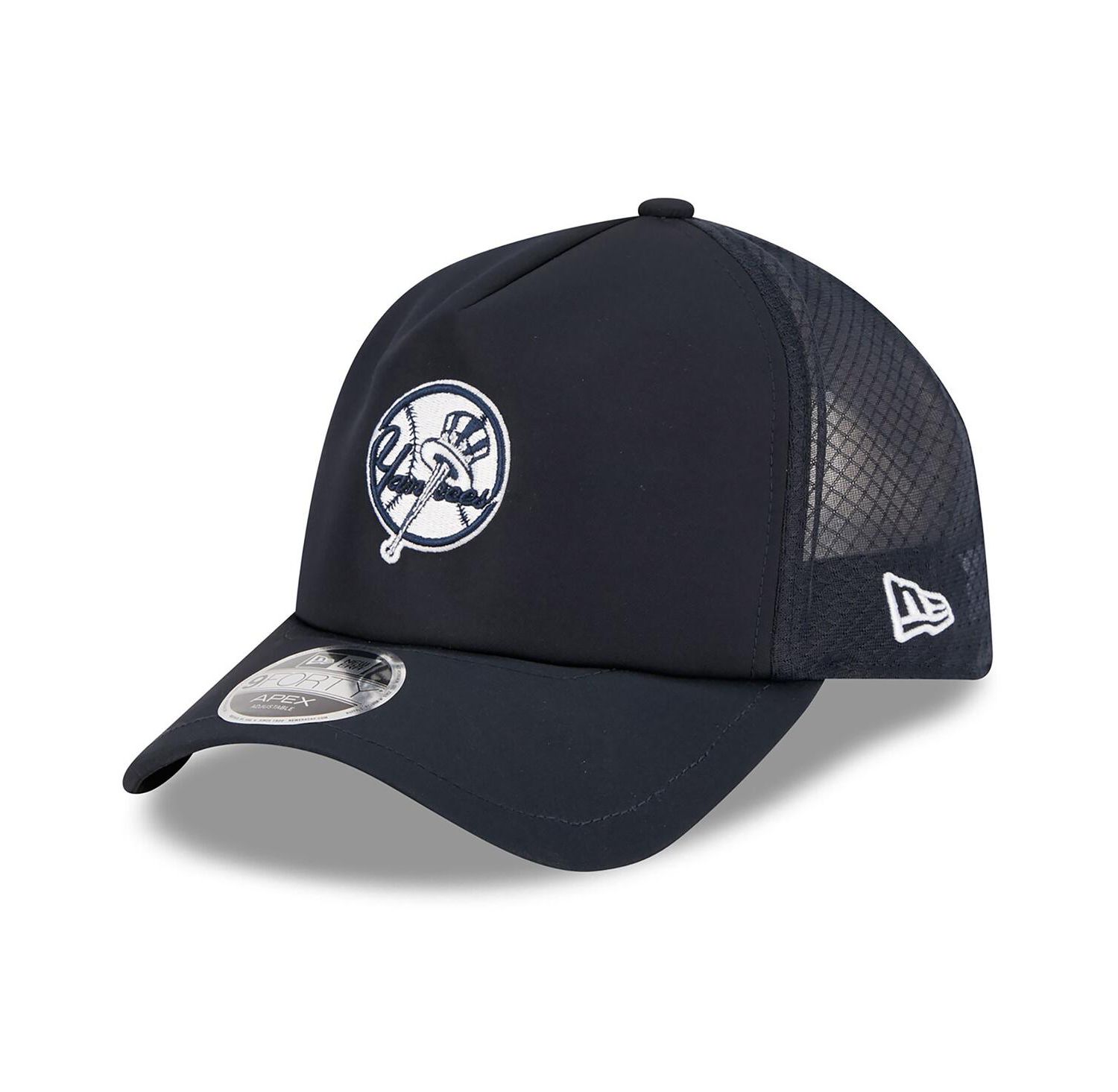 Men's Navy New York Yankees 2026 Batting Practice Alternate Apex 9FORTY Adjustable Hat