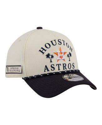 Men's Cream Houston Astros 2026 Spring Training Fan Pack Rope A-Frame 9FORTY Adjustable Hat