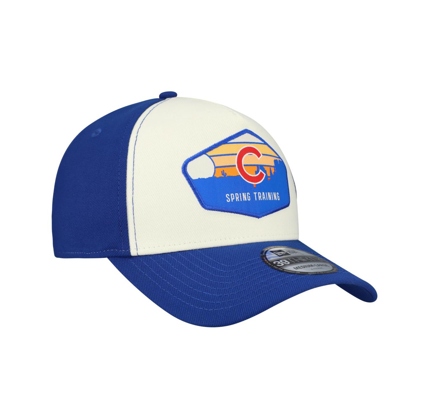 Men's Stone/Royal Chicago Cubs 2026 Spring Training Fan Pack Gradient 39THIRTY Flex Hat
