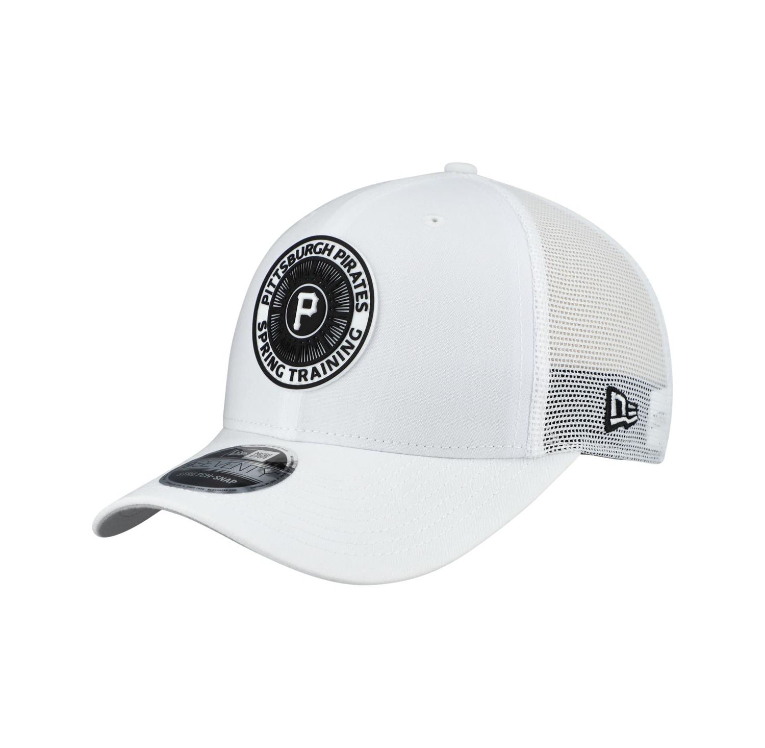 Men's White Pittsburgh Pirates 2026 Spring Training Fan Pack 9SEVENTY Adjustable Trucker Hat