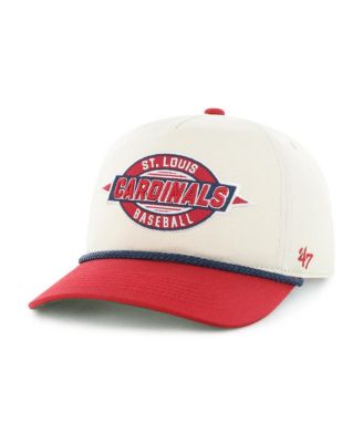 Big Boys and Girls Natural/Red St. Louis Cardinals Frame Out Hitch Adjustable Hat