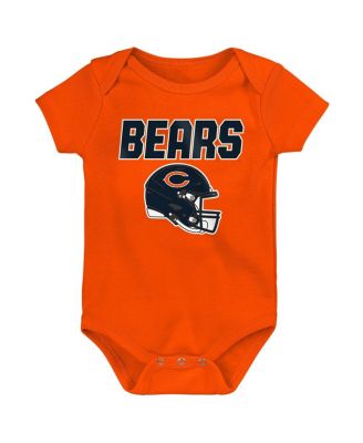 Baby Boys and Girls 3-Piece Chicago Bears Littlest Player Bodysuit Set