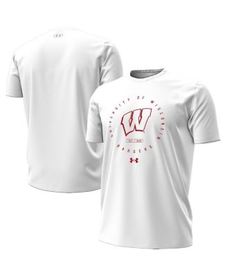 Under Armour - Men's Wisconsin Badgers White Out HeatGear T-Shirt White
