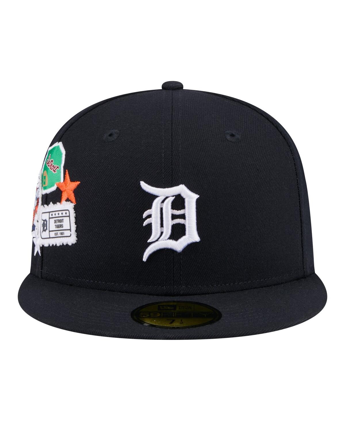 New Era Men's Navy Detroit Tigers City Patch 59FIFTY Fitted Hat